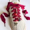 Leo & Lee Studio - Shoe Charm and Lace Sets |  Sneaker Charm and Lace Sets : Hot Pink Laces/Honeycomb/Bee/Flower