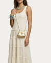 Full Circle Micro Crossbody: Warm Champagne