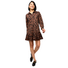 Jane Leopard Knit Shirtdress