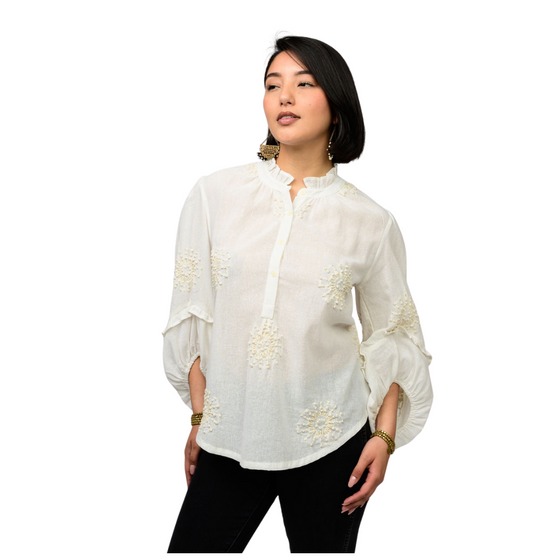 Susan Hand Embroidered Blouse