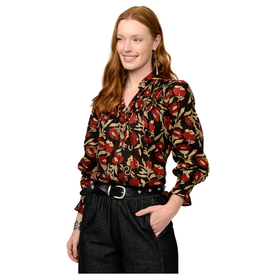 Field of Poppies Top