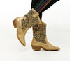 Mardi Gras Rhinestone Cowboy Boots