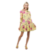 Roses Pleated Shirtdress