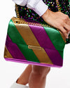 Mardi Gras Metallic Stripe Purse
