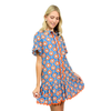 Penelope Scalloped Shirt Dress