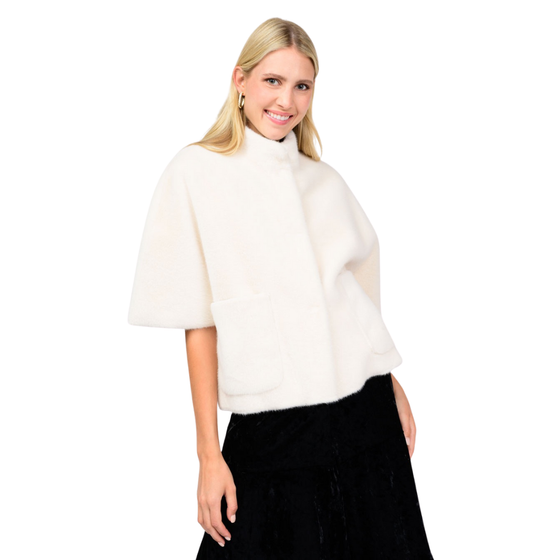 White Capelet Jacket