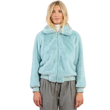  Aqua Fur Jacket