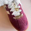 Leo & Lee Studio - Shoe Charm and Lace Sets |  Sneaker Charm and Lace Sets : Hot Pink Laces/Honeycomb/Bee/Flower