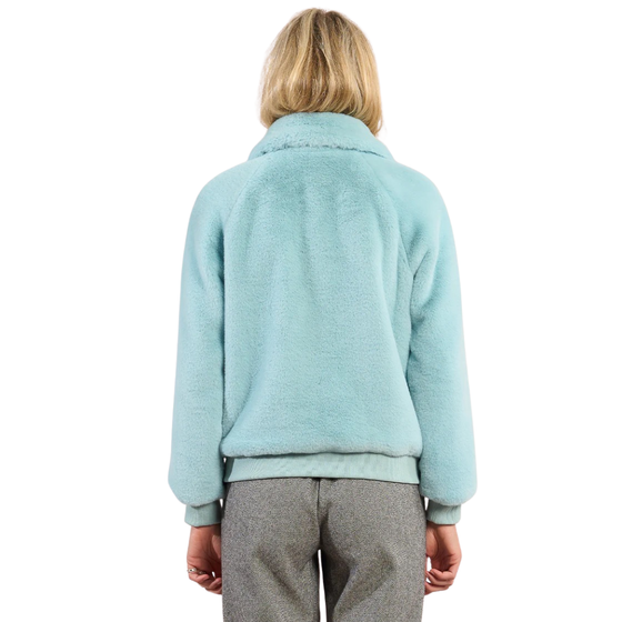 Aqua Fur Jacket