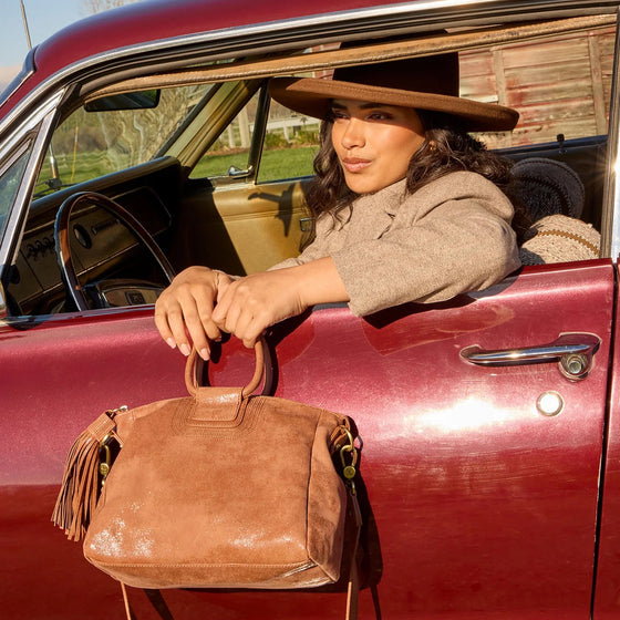 Sheila in Burnished Saddle