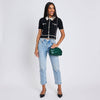 Pauline Woven Crossbody in Forest