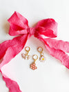 Leo & Lee Studio - Shoe Charm and Lace Sets |  Sneaker Charm and Lace Sets : Hot Pink Laces/Honeycomb/Bee/Flower