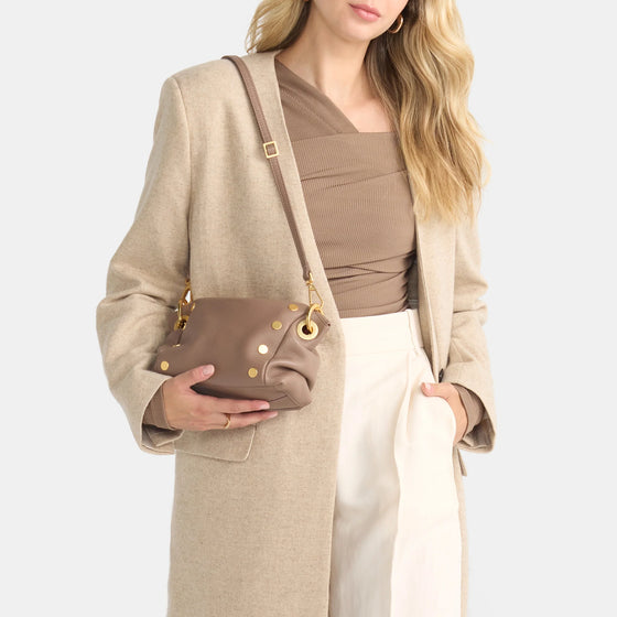 Small Daniel Crossbody in Sculpted Taupe