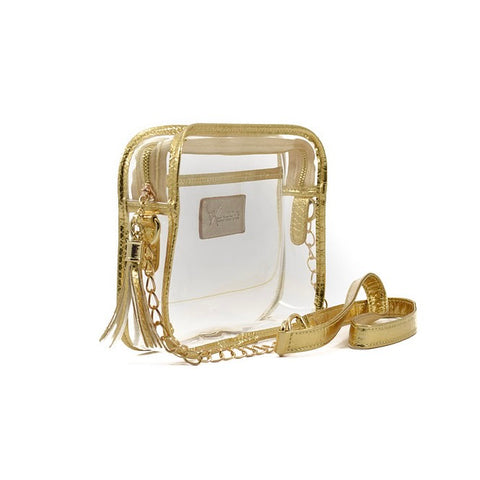 Stadium Clear Bag in Gold